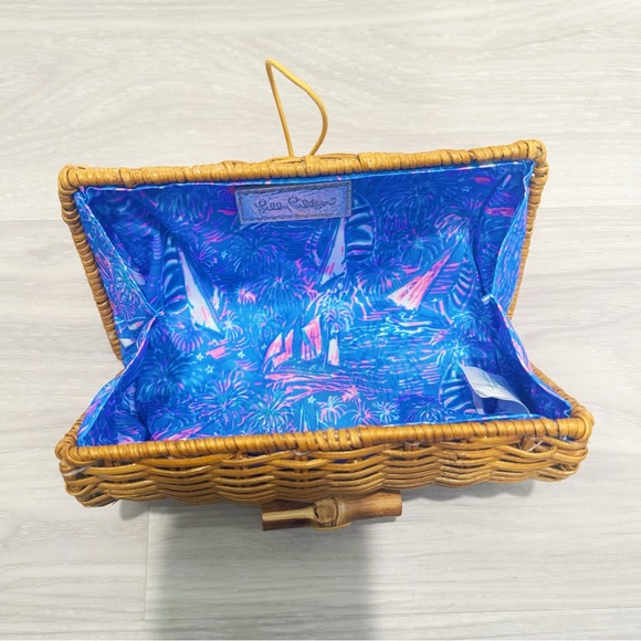 Lilly Pulitzer Wicker Clutch Case - Picture 5 of 8